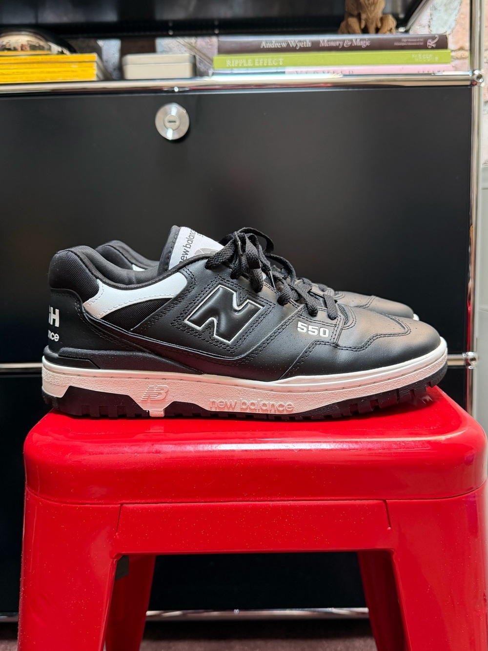 Comme des Garçons x New Balance 550 Men’s Sneakers in Black/White